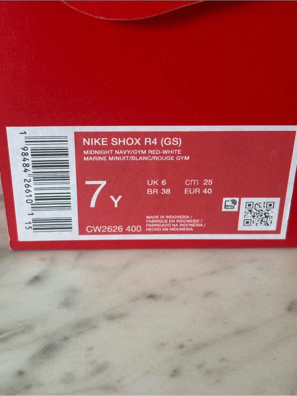 Nike Shox R4 USA Blue White Red Shox Low-Top Sneaker